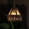 Hand Carved Wooden Wall Lantern