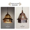 Hand Carved Wooden Wall Lantern
