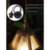 Hand Carved Wooden Wall Lantern