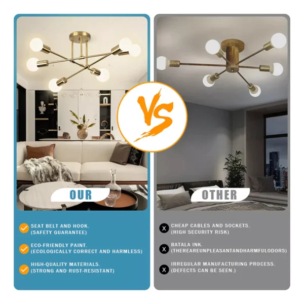 Nordic Gold Branch LED Pendant Light