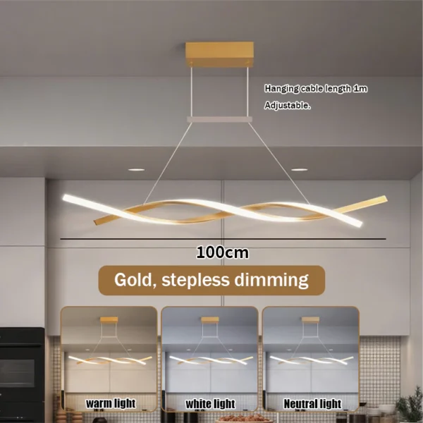 Nordic Wave LED Pendant Light
