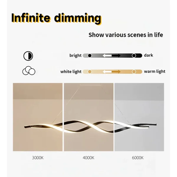 Nordic Wave LED Pendant Light