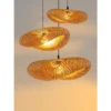 Handwoven Bamboo Conch Pendant Light