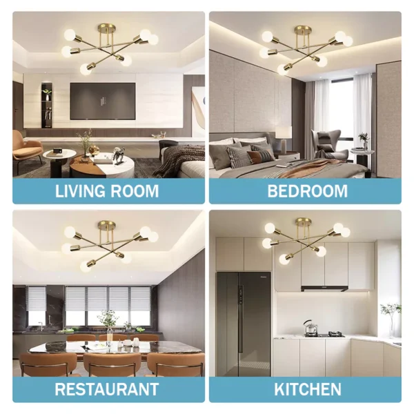 Nordic Gold Branch LED Pendant Light