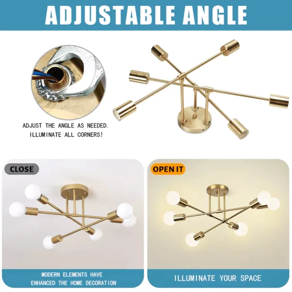 Nordic Gold Branch LED Pendant Light