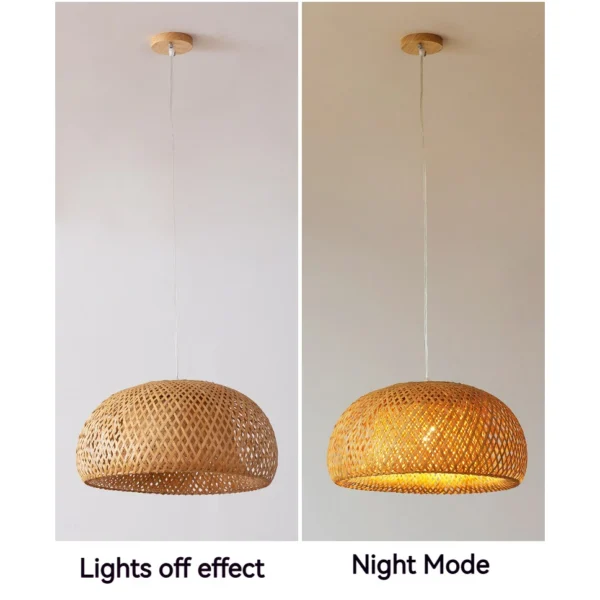 Bamboo Rattan Pendant Chandelier