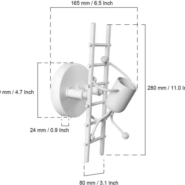 Creative Climbing Figure Wall Lamp