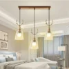 Nordic Golden Deer Head Chandelier