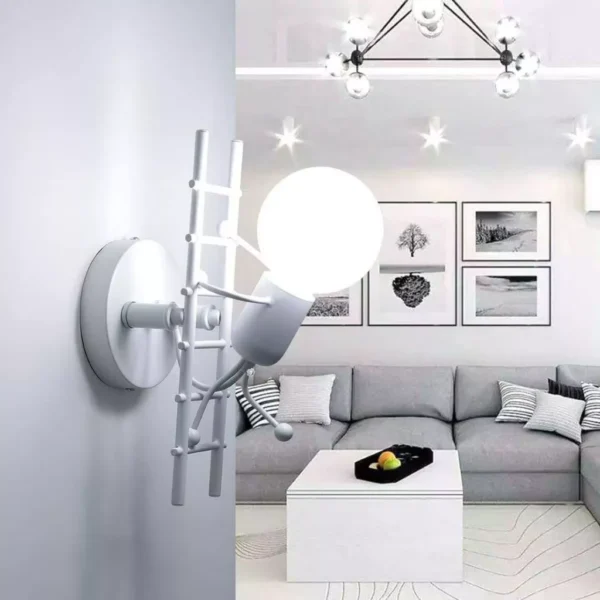 Creative Climbing Figure Wall Lamp