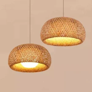 Bamboo Rattan Pendant Chandelier
