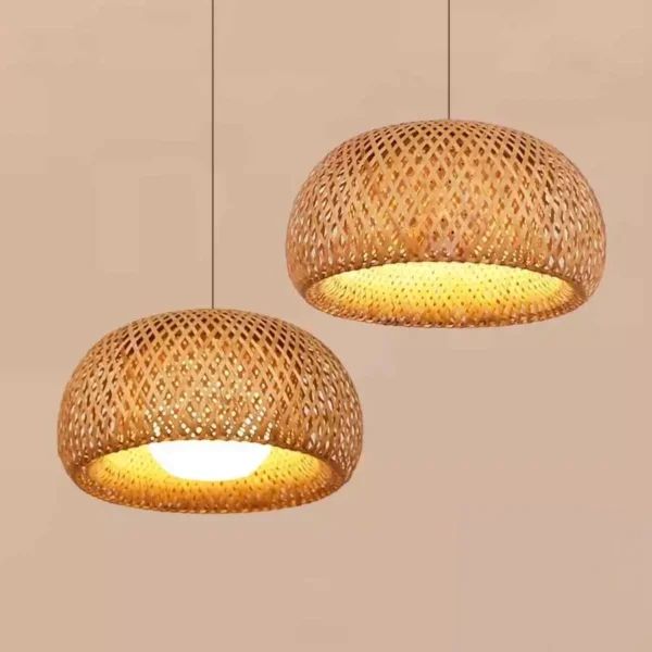 Bamboo Rattan Pendant Chandelier