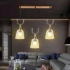 Nordic Golden Deer Head Chandelier