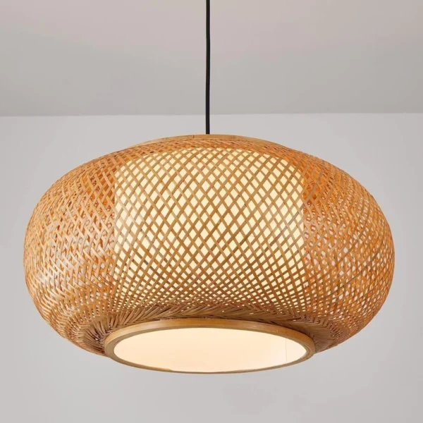 Natural Bamboo Lantern Pendant Light