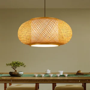 Natural Bamboo Lantern Pendant Light