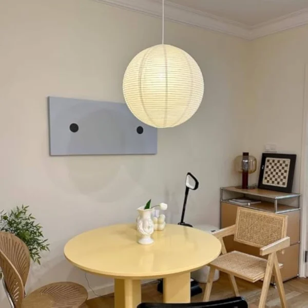 Japanese Style Round Paper Pendant Lamp