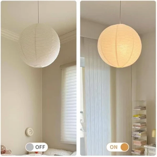 Japanese Style Round Paper Pendant Lamp