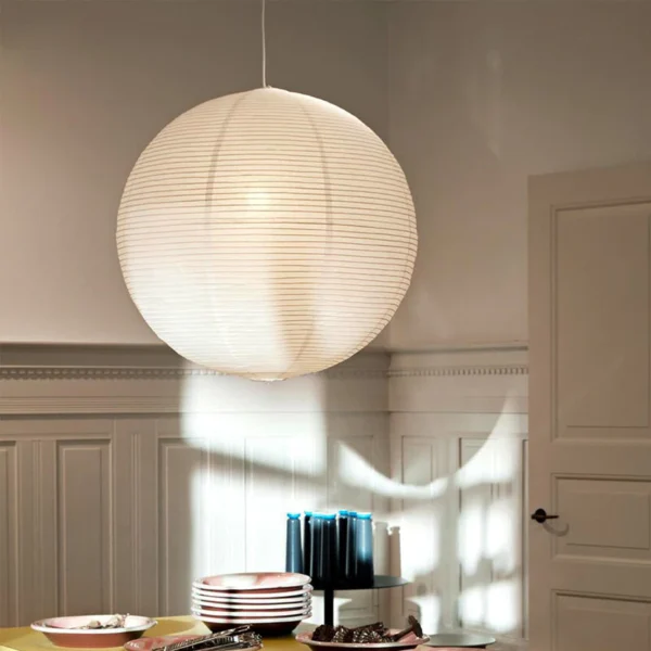 Japanese Style Round Paper Pendant Lamp