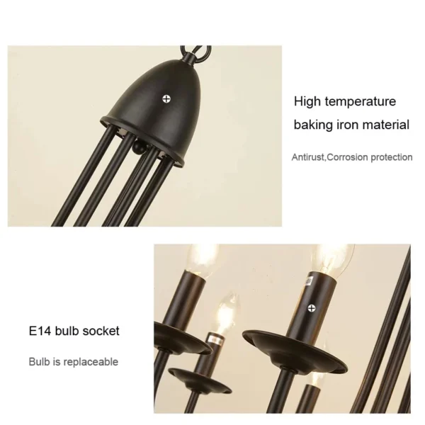 American Vintage Iron Pendant Chandelier