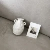 Nordic Frost White Ceramic Mini Vase