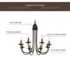 American Vintage Iron Pendant Chandelier