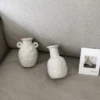 Nordic Frost White Ceramic Mini Vase