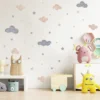 Pink Cloud & Star Wall Sticker