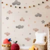 Pink Cloud & Star Wall Sticker
