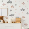 Pink Cloud & Star Wall Sticker