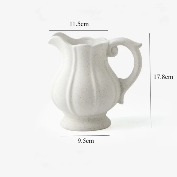 Ceramic Farmhouse Pitcher Vase