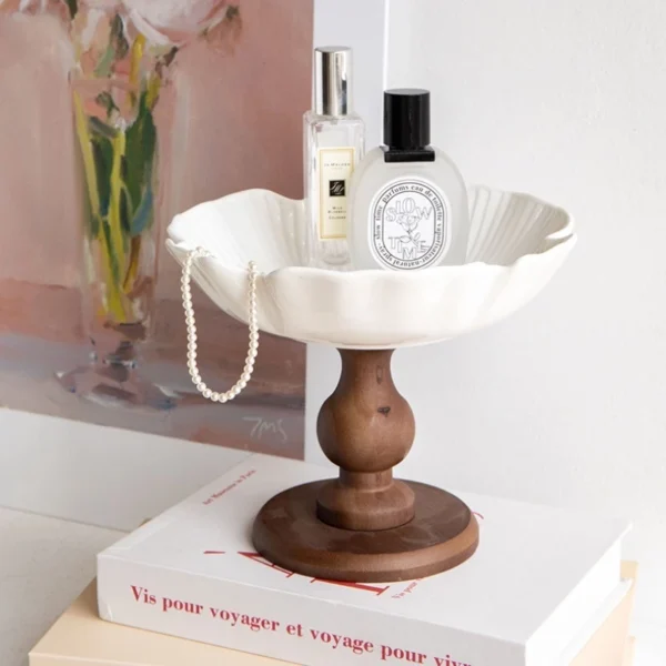 Nordic Ceramic Serving Tray Stand
