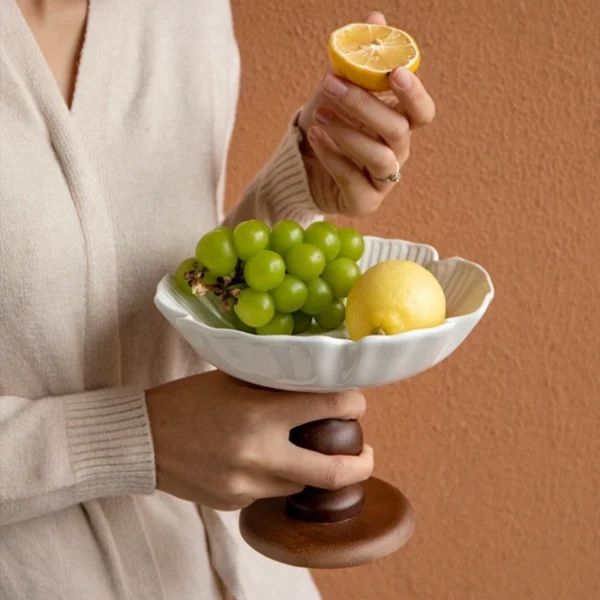 Nordic Ceramic Serving Tray Stand