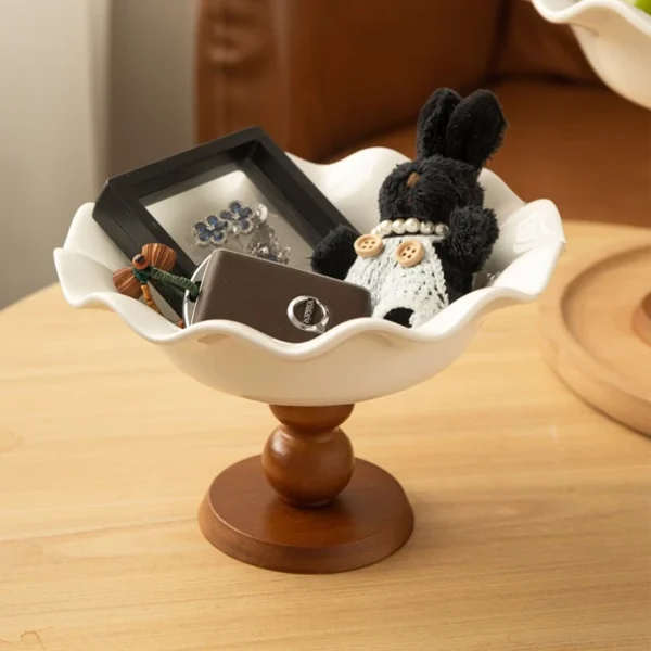 Nordic Ceramic Serving Tray Stand