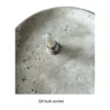 Wabi-Sabi Travertine Disc Ceiling Lamp