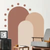 Nordic Boho Geometric Wall Decal