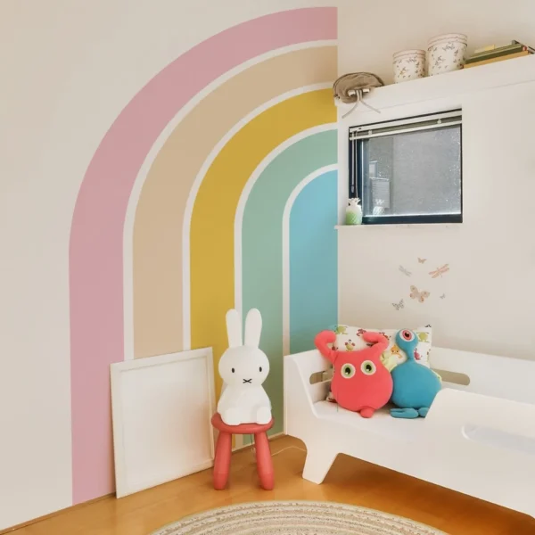 Pastel Rainbow Wall Mural Sticker
