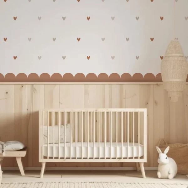 Boho Heart Border Wall Sticker