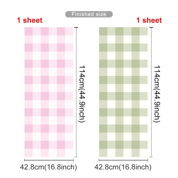 Pastel Checkered Wall Decal