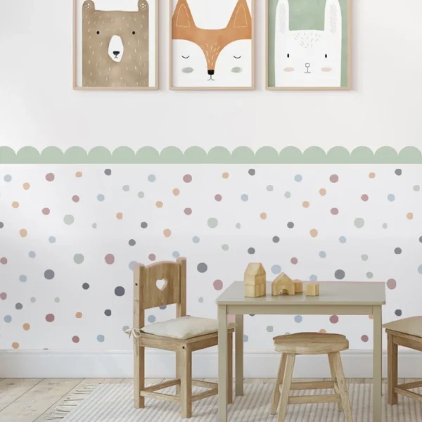 Boho Heart Border Wall Sticker