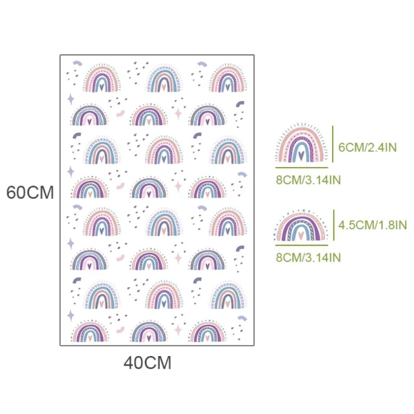Rainbow Dreams Wall Sticker Set
