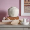 Nordic White Ceramic Vase 14cm