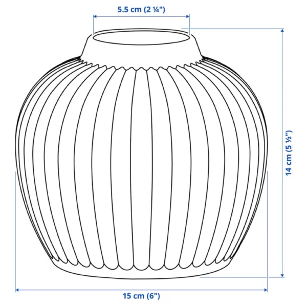 Nordic White Ceramic Vase 14cm
