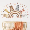Boho Rainbow Forest Friends Wall Sticker