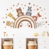 Boho Rainbow Forest Friends Wall Sticker