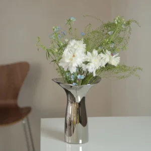 Silver Luxe Ceramic Vase