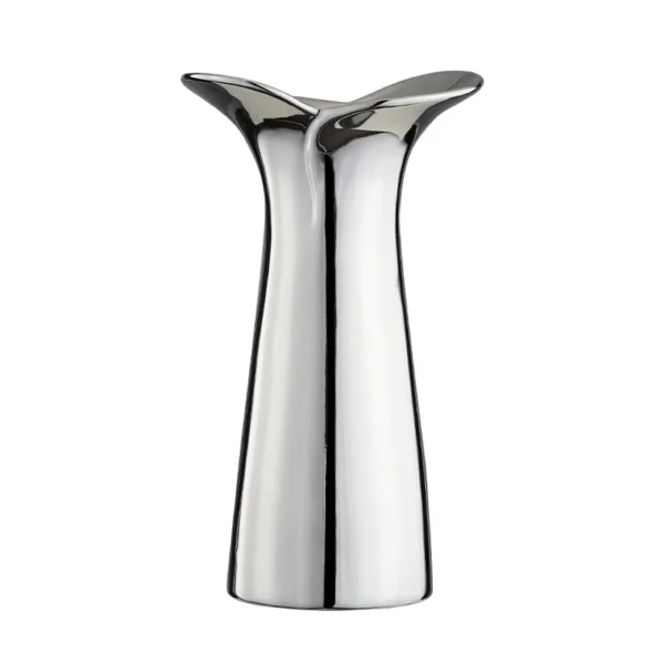 Silver Luxe Ceramic Vase
