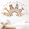 Boho Rainbow Forest Friends Wall Sticker