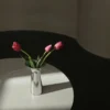 Silver Luxe Ceramic Vase