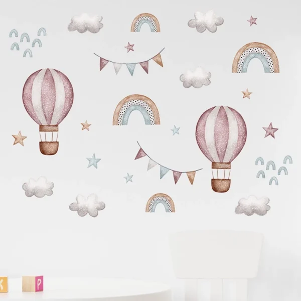 Watercolor Balloon Dreams Wall Sticker