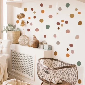Boho Polka Dot Wall Sticker Set
