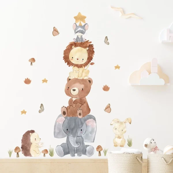 Safari Friends Wall Sticker Set